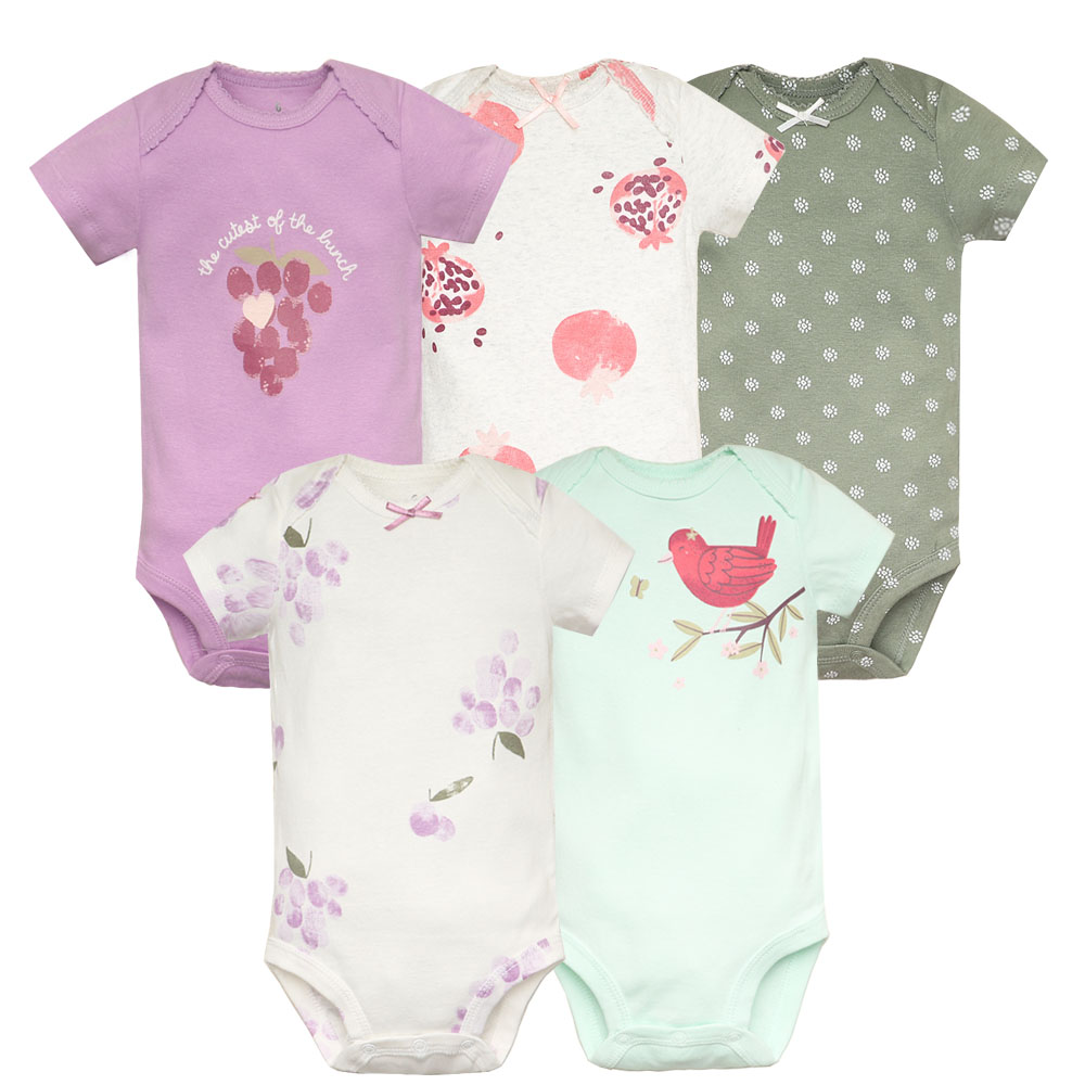 Baby Nursery Accessories - 5pcs/lot Baby Bodysuit Fashion Girl Clothes
