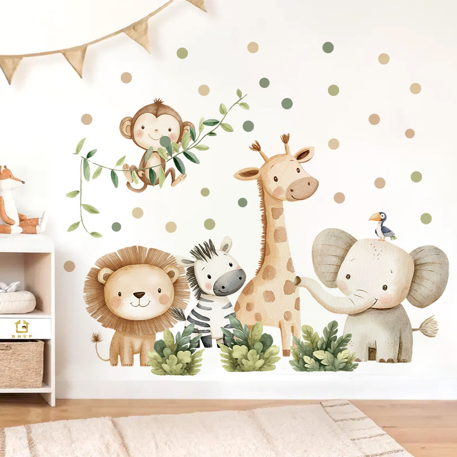 Baby Nursery Accessories - Boho Forest Animals Wall Stickers for