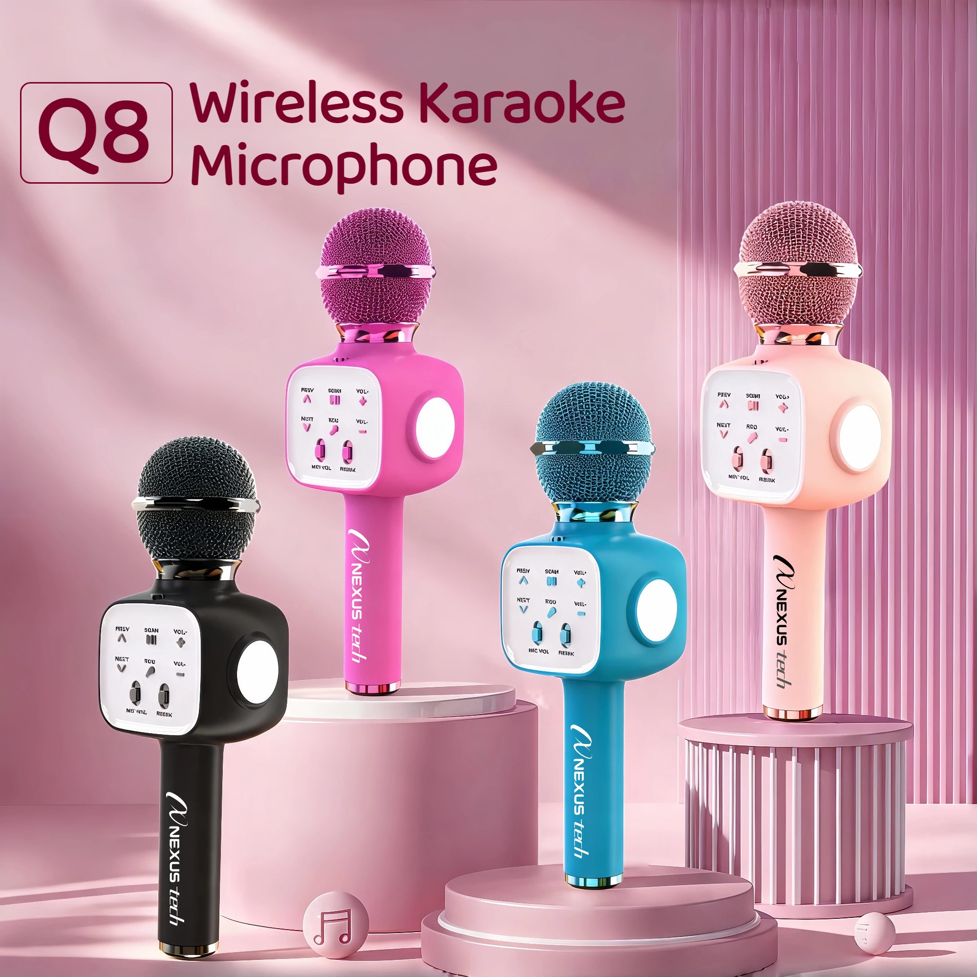 Baby Nursery Gifts - Wireless Bluetooth 5.2 Karaoke Microphone 5