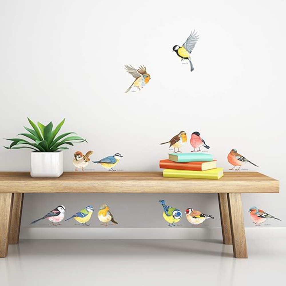 Baby Nursery Package - 13pcs Little Birds Wall Sticker Baby