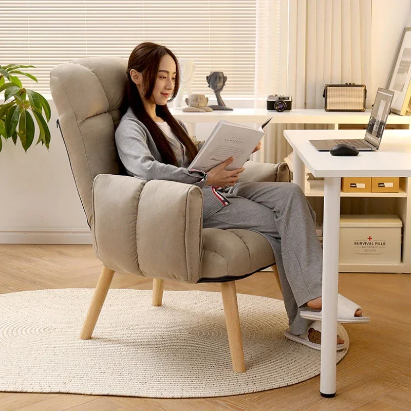 Baby Nursery Chair - Adjustable Backrest Computer Armchair Large Sofa