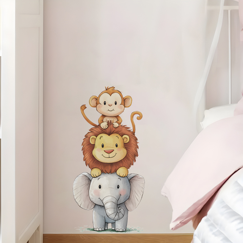 Cute Forest Animals Wall Stick - Animals Baby Nursery ulasan dan harga