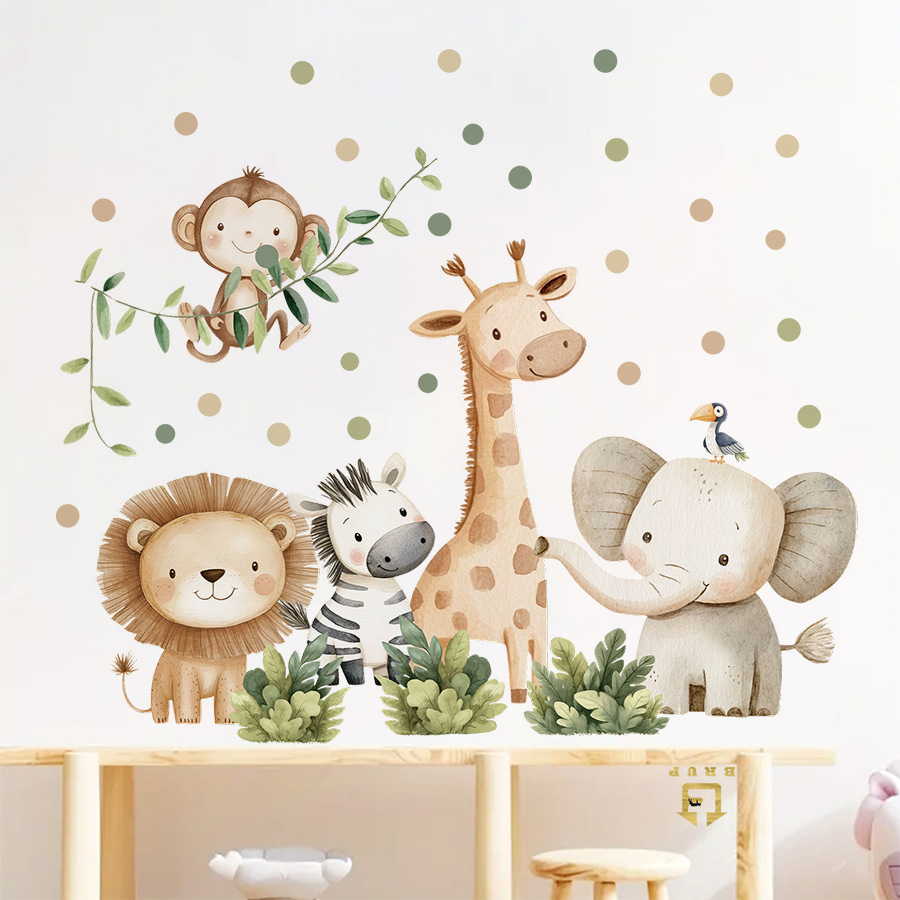 Boho Forest Animals Wall Stick - Baby Nursery Accessories ulasan dan harga