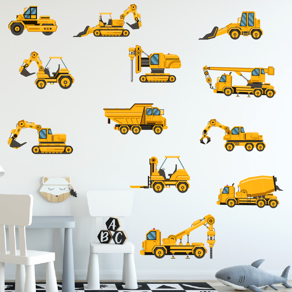 Cartoon Excavator Engineering  - Baby Nursery Package ulasan dan harga