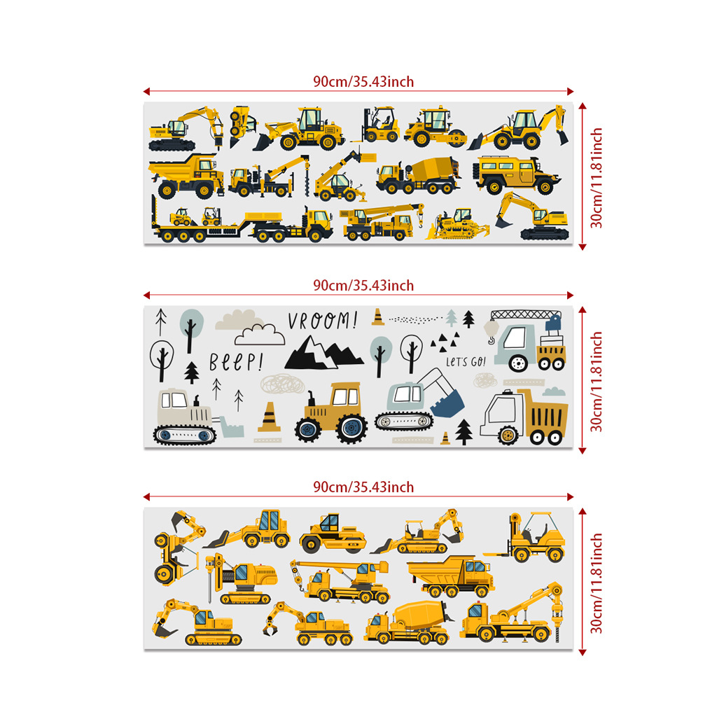 Cartoon Excavator Engineering  - Baby Nursery Package ulasan dan harga