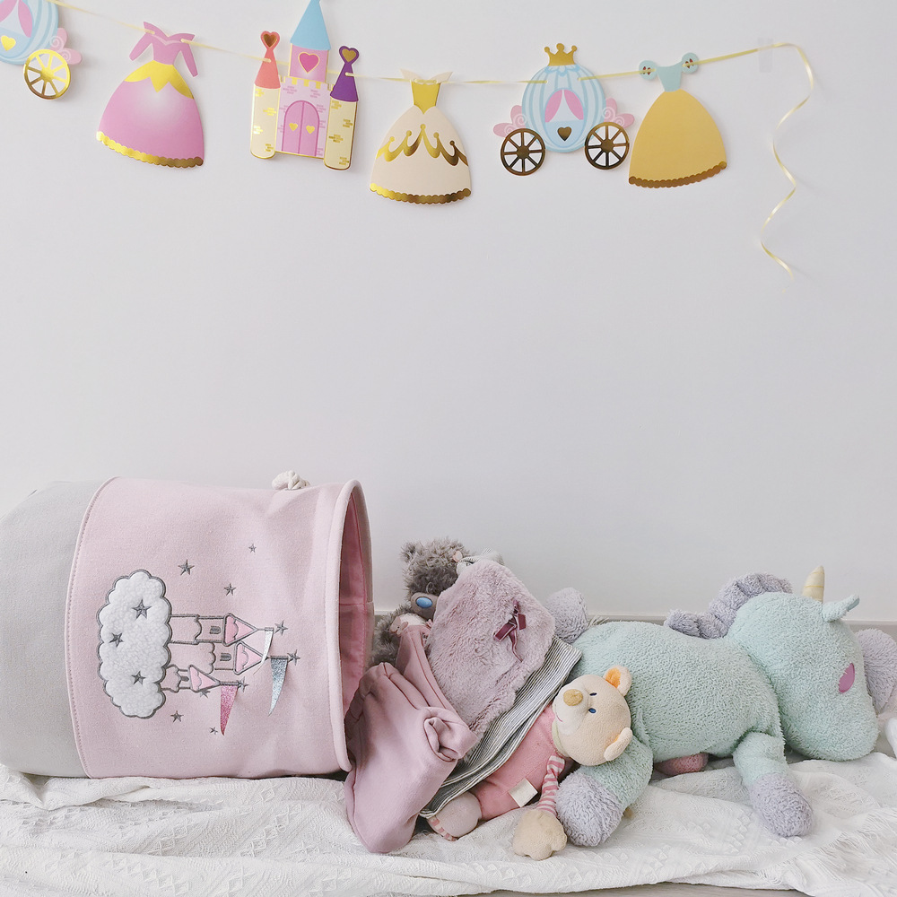 Large Pink Laundry Basket Kids - Laundry Hamper Nursery ulasan dan harga