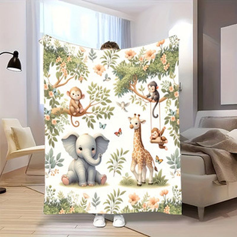VIKAMA Watercolor Jungle Anima - Baby Nursery Jungle Animals ulasan dan harga