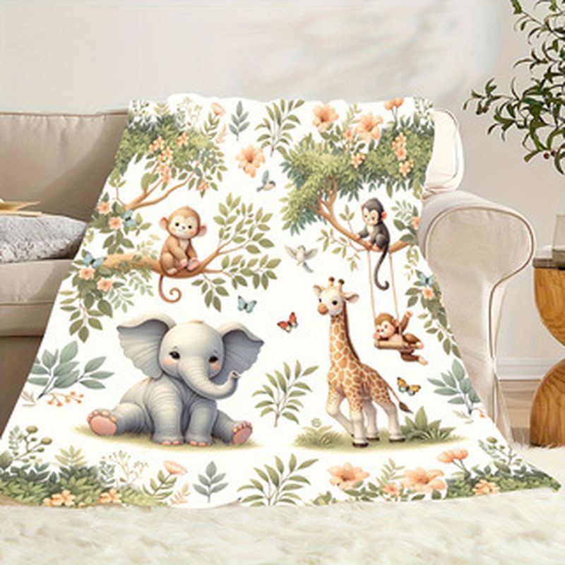 VIKAMA Watercolor Jungle Anima - Baby Nursery Jungle Animals ulasan dan harga