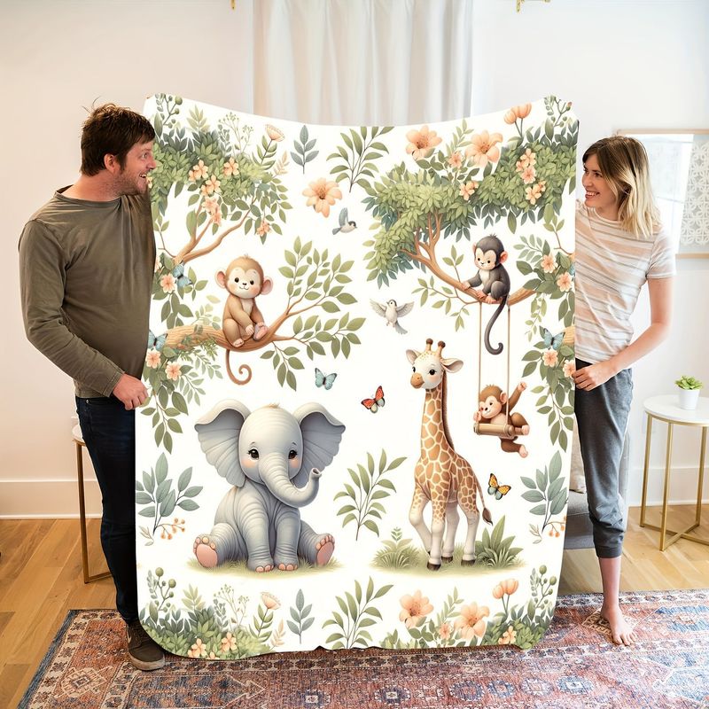 VIKAMA Watercolor Jungle Anima - Baby Nursery Jungle Animals ulasan dan harga