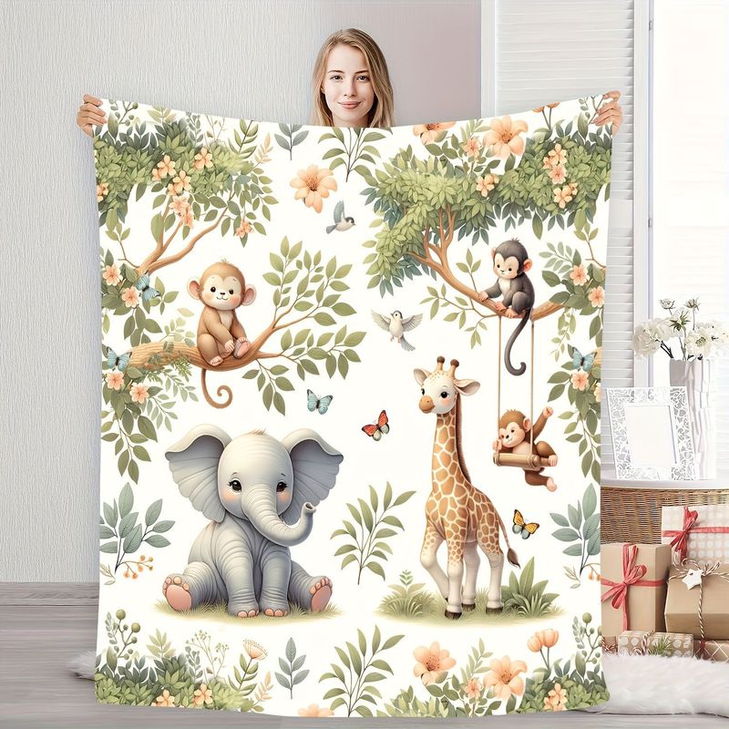 VIKAMA Watercolor Jungle Anima - Baby Nursery Jungle Animals ulasan dan harga