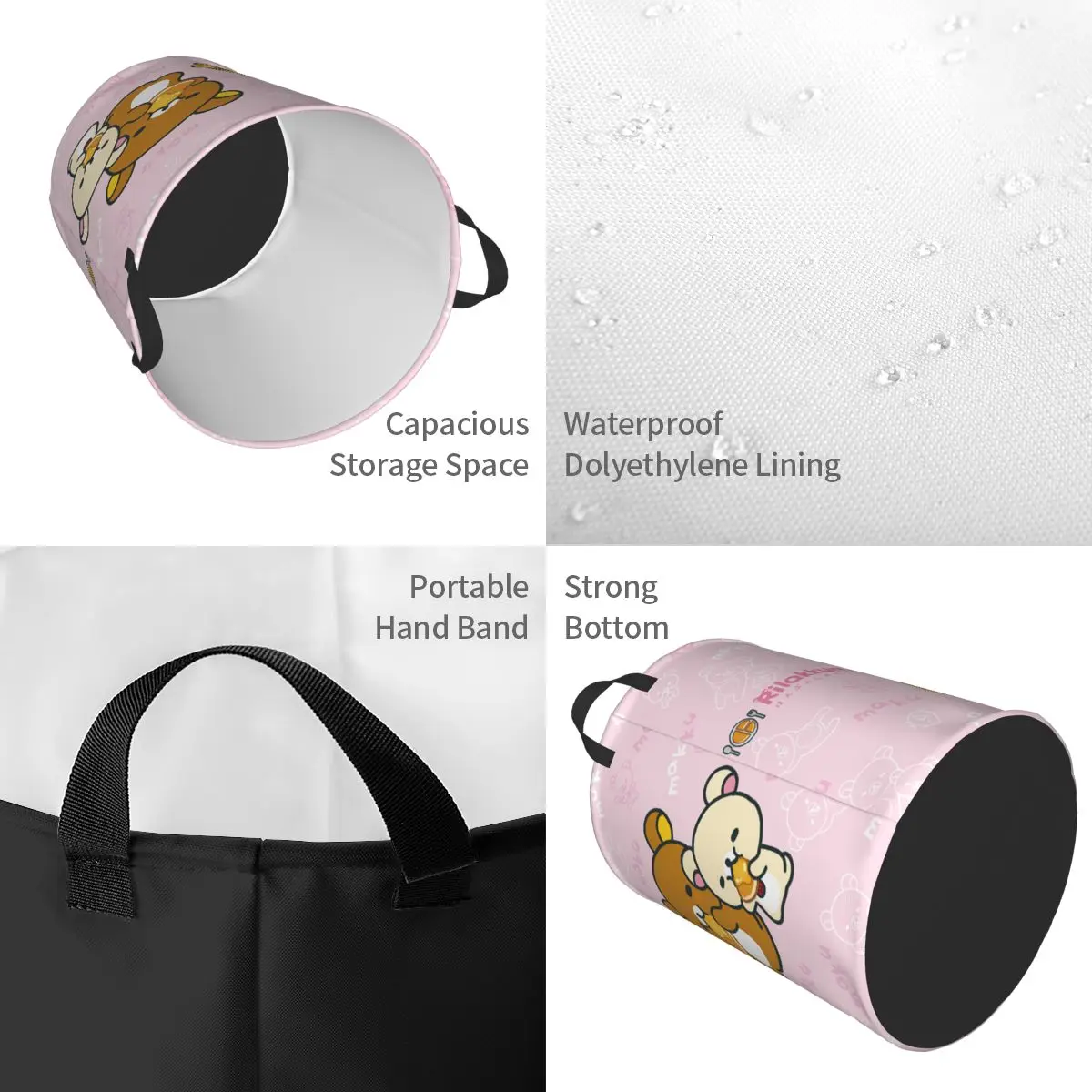 Kawaii Cartoon Rilakkuma Bear  - Laundry Hamper Nursery ulasan dan harga