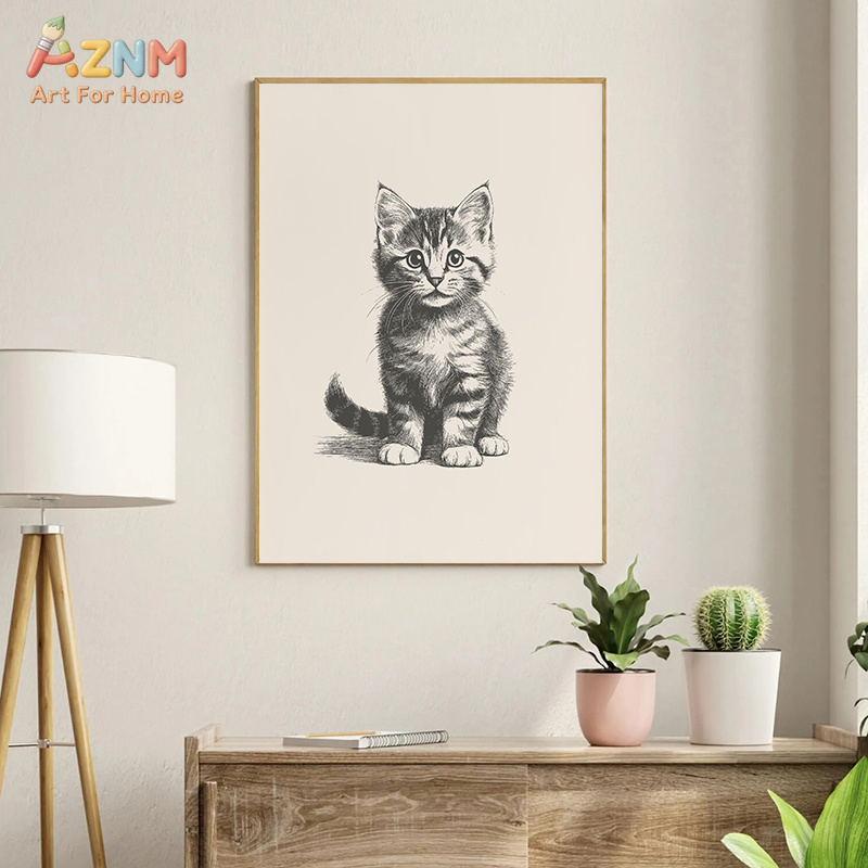 AZNM Vintage Sketch Baby Anima - Baby Nursery Vintage Decor ulasan dan harga