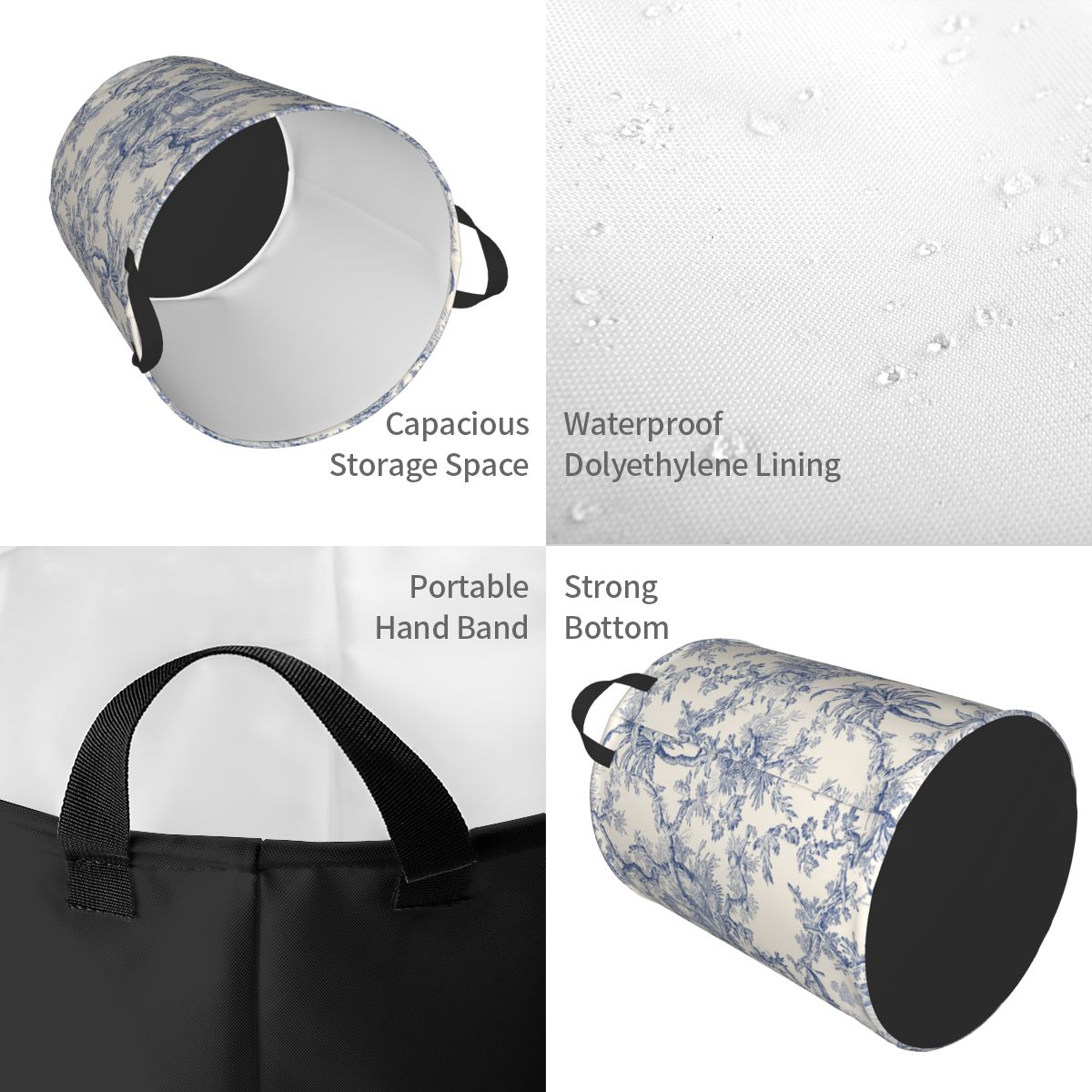 Custom Toile De Jouy Patterns  - Laundry Hamper Nursery ulasan dan harga