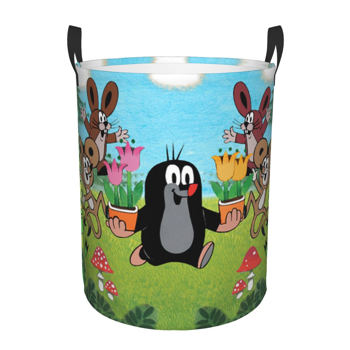 Happy Mole Laundry Basket Coll - Laundry Hamper Nursery ulasan dan harga