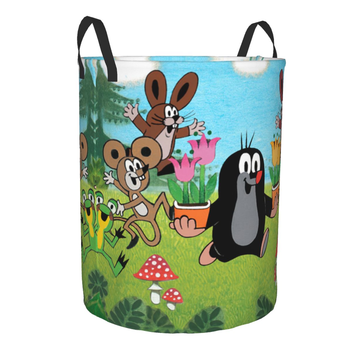 Happy Mole Laundry Basket Coll - Laundry Hamper Nursery ulasan dan harga