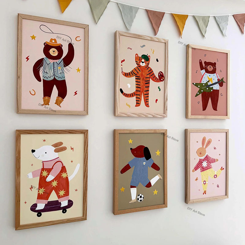 Funny Cartoon Animal Nursery W - Animals Baby Nursery ulasan dan harga