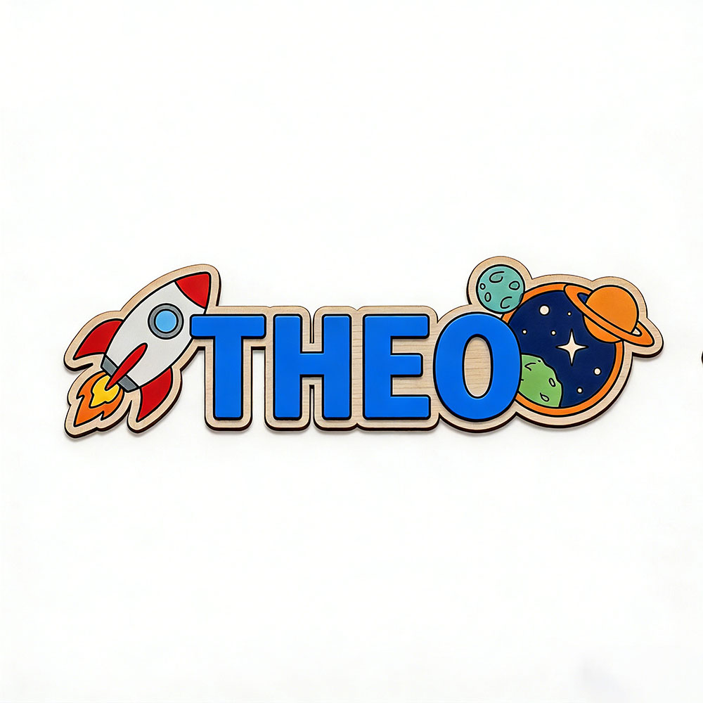 Personalized Space Rocket Name - Baby Nursery Gifts ulasan dan harga