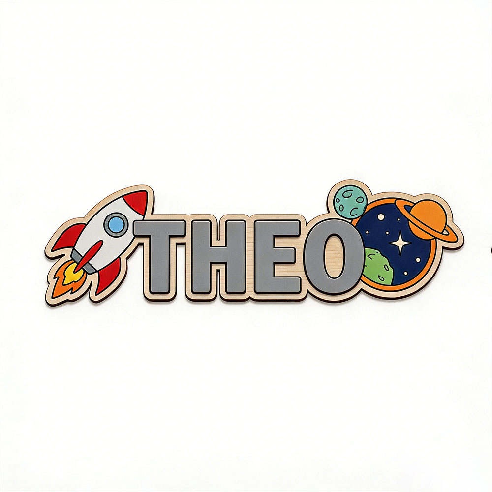 Personalized Space Rocket Name - Baby Nursery Gifts ulasan dan harga