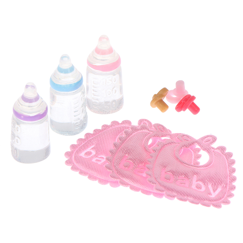 3PCS 1:12 Dolls House Miniatur - Baby Nursery Accessories ulasan dan harga