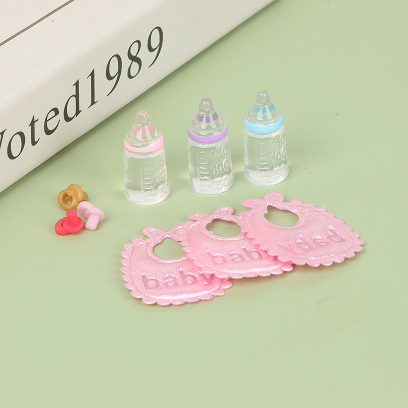 3PCS 1:12 Dolls House Miniatur - Baby Nursery Accessories ulasan dan harga