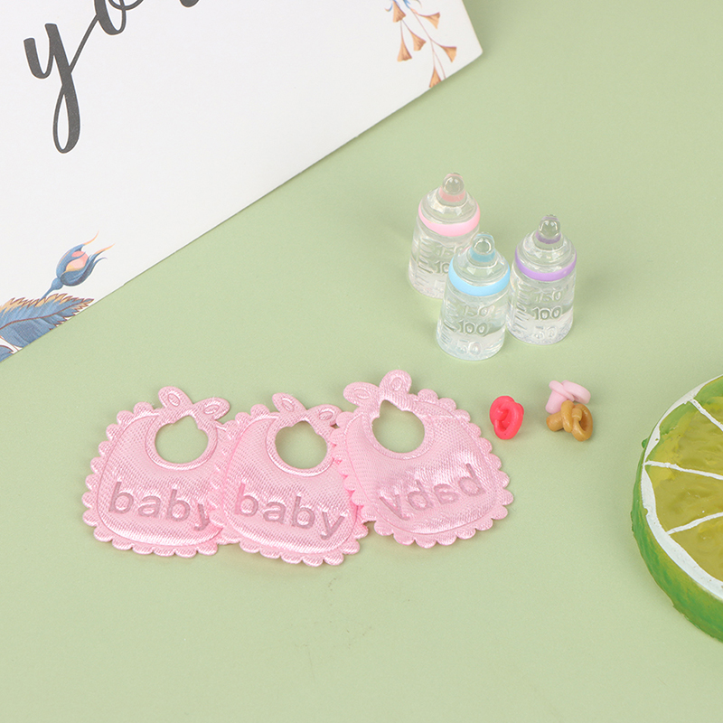 3PCS 1:12 Dolls House Miniatur - Baby Nursery Accessories ulasan dan harga