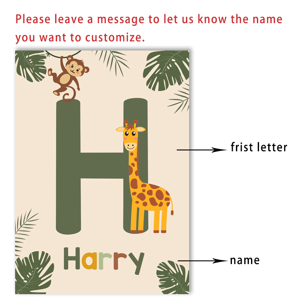 Nordic Jungle Animal Posters C - Baby Nursery Jungle Animals ulasan dan harga