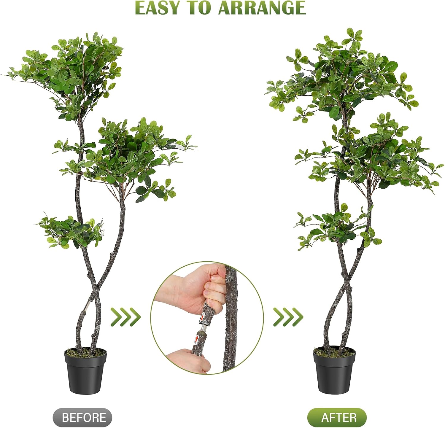 Artificial Plants Indoor, 5/6  - Baby Nursery Tree ulasan dan harga