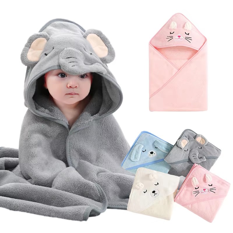 Cartoon Baby Bath Towels Soft  - Baby Nursery Accessories ulasan dan harga
