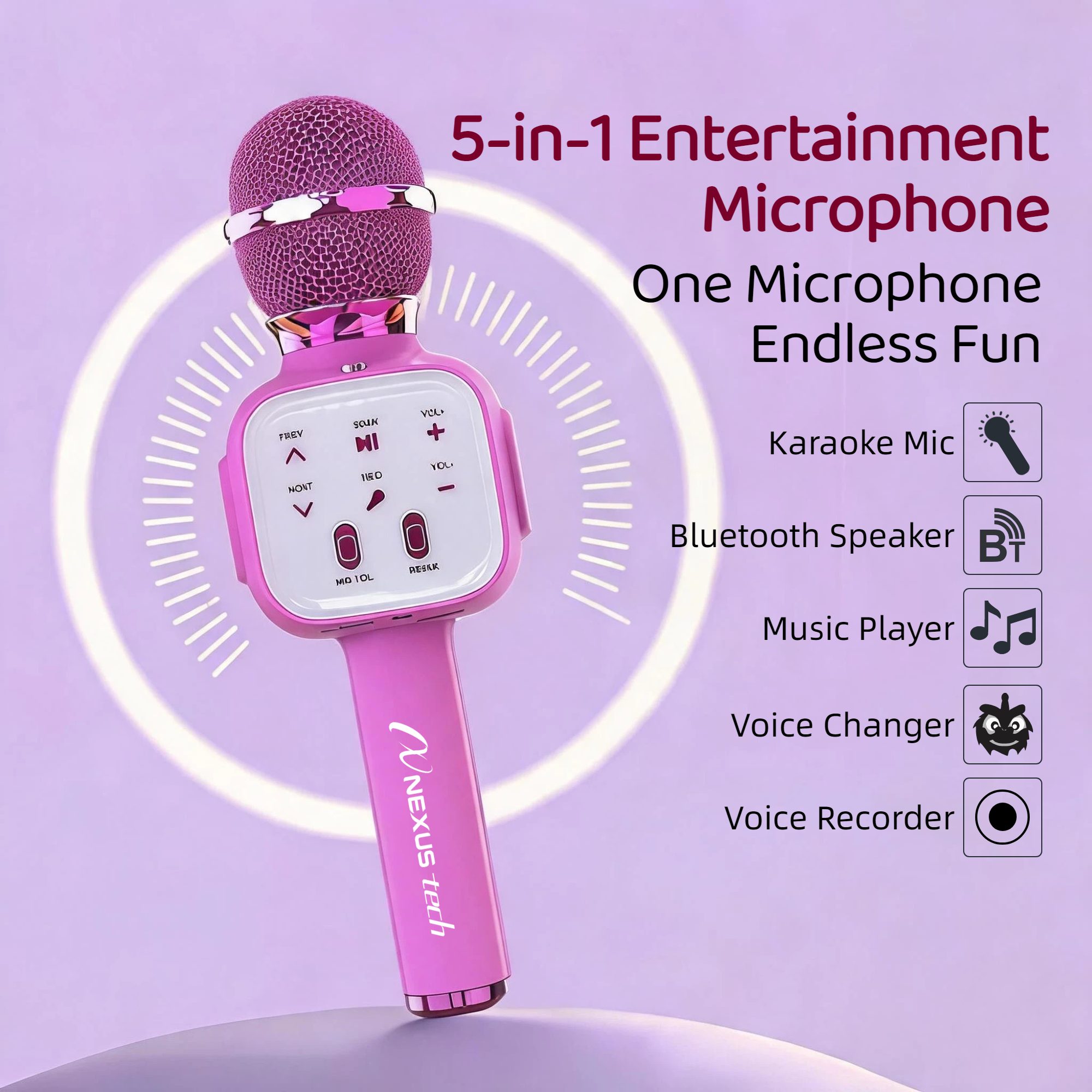 Wireless Bluetooth 5.2 Karaoke - Baby Nursery Gifts ulasan dan harga