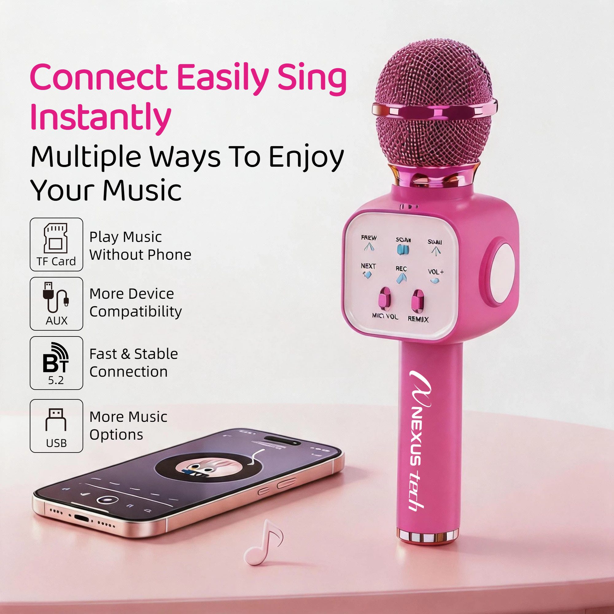 Wireless Bluetooth 5.2 Karaoke - Baby Nursery Gifts ulasan dan harga