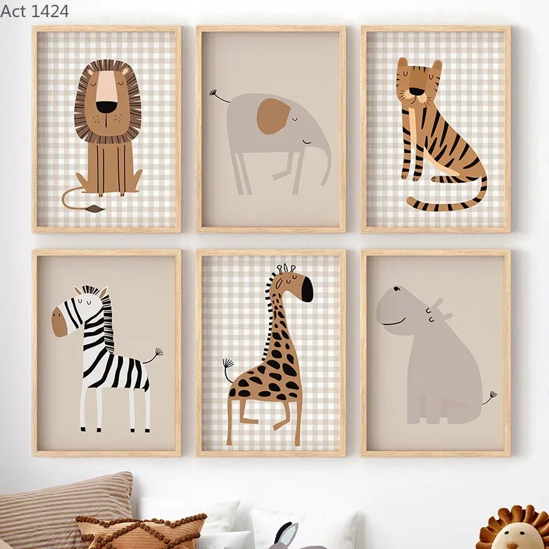 Lion Tiger Elephant Giraffe Ju - Baby Nursery Jungle Animals ulasan dan harga