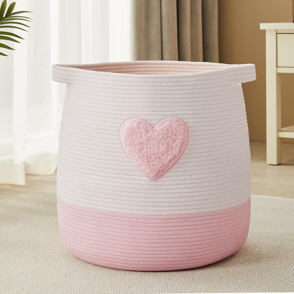 Pink Laundry Basket Hamper for - Laundry Hamper Nursery ulasan dan harga