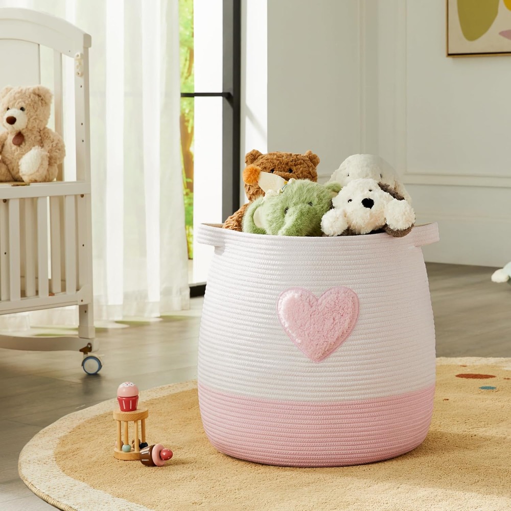 Pink Laundry Basket Hamper for - Laundry Hamper Nursery ulasan dan harga