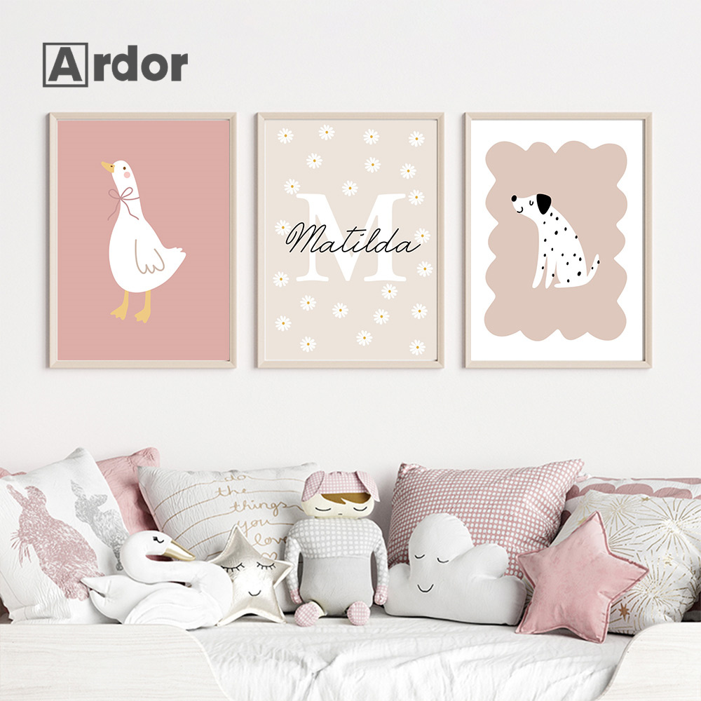 Personalized Name Wildflower N - Baby Nursery Vase ulasan dan harga
