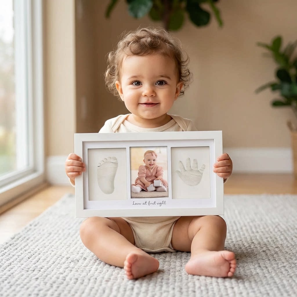 Baby Handprint Footprint Clay  - Baby Nursery Frames ulasan dan harga