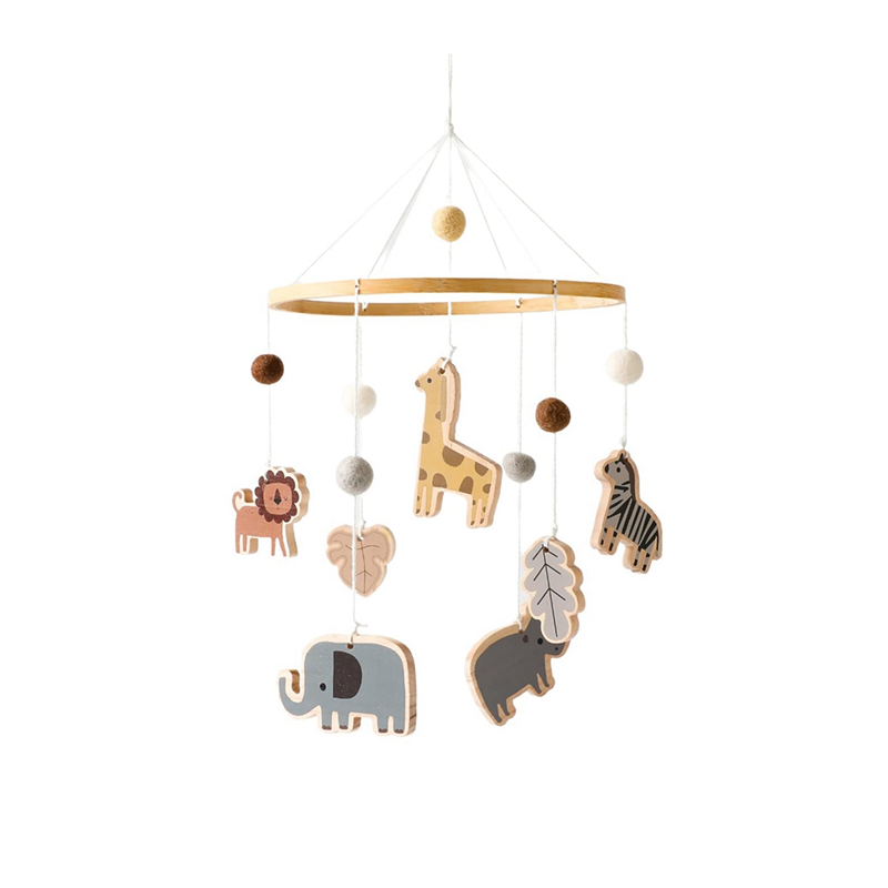 X18A-Baby Mobile For Crib - Ju - Baby Nursery Jungle Animals ulasan dan harga
