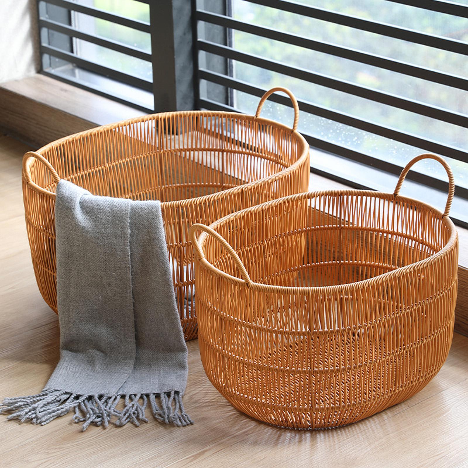 Woven Basket Clothes Hamper Mu - Laundry Hamper Nursery ulasan dan harga
