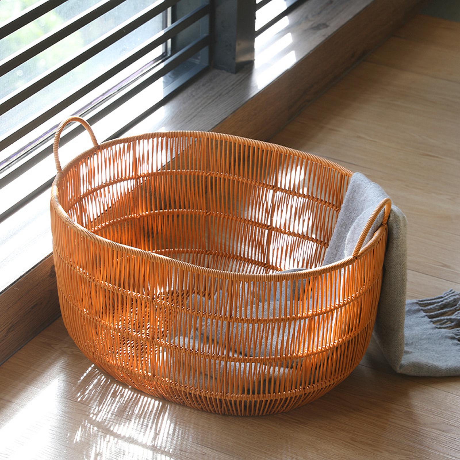 Woven Basket Clothes Hamper Mu - Laundry Hamper Nursery ulasan dan harga