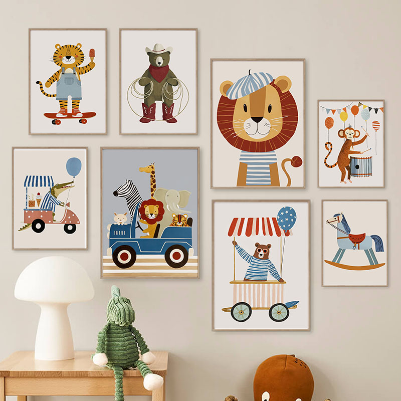 Funny Cartoon Animal Car Ballo - Animals Baby Nursery ulasan dan harga