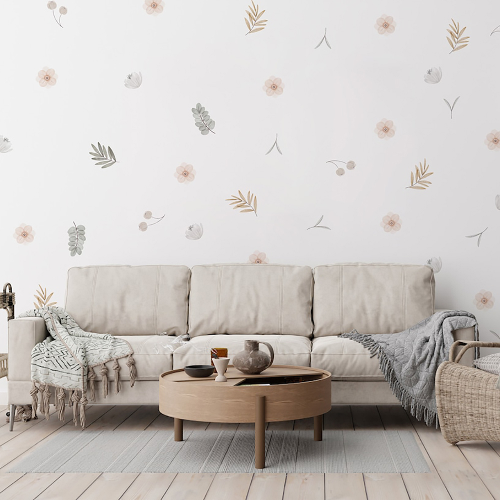 Boho Leaves Botanical DIY Wall - Baby Nursery Accessories ulasan dan harga