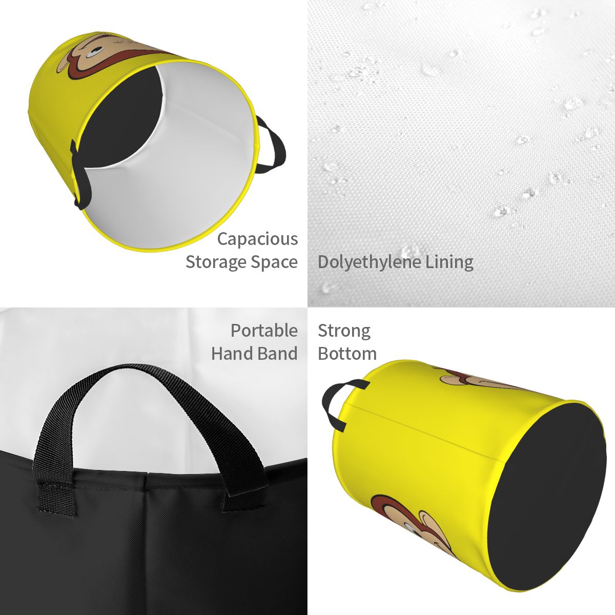 Cartoon Curious Georges Funny  - Laundry Hamper Nursery ulasan dan harga
