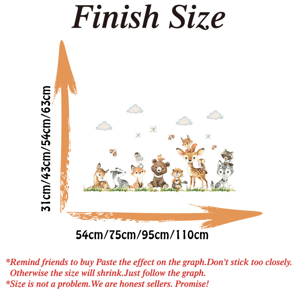 Cartoon Jungle Safari Animal W - Baby Nursery Jungle Animals ulasan dan harga