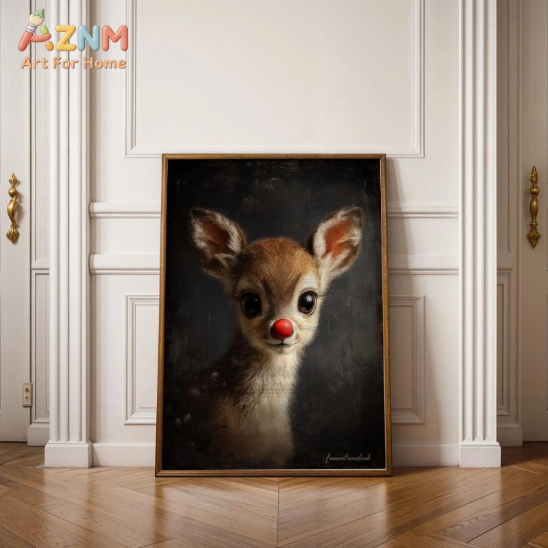 Unframed Canvas Wall Art Cute  - Baby Nursery Vintage Decor ulasan dan harga