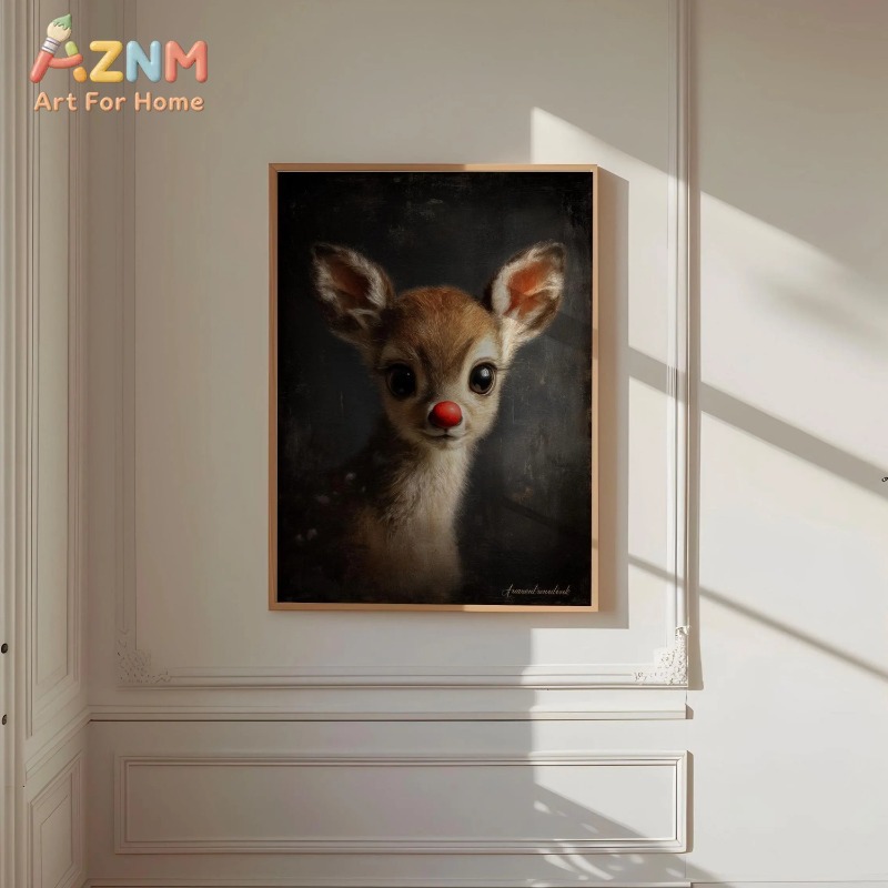 Unframed Canvas Wall Art Cute  - Baby Nursery Vintage Decor ulasan dan harga