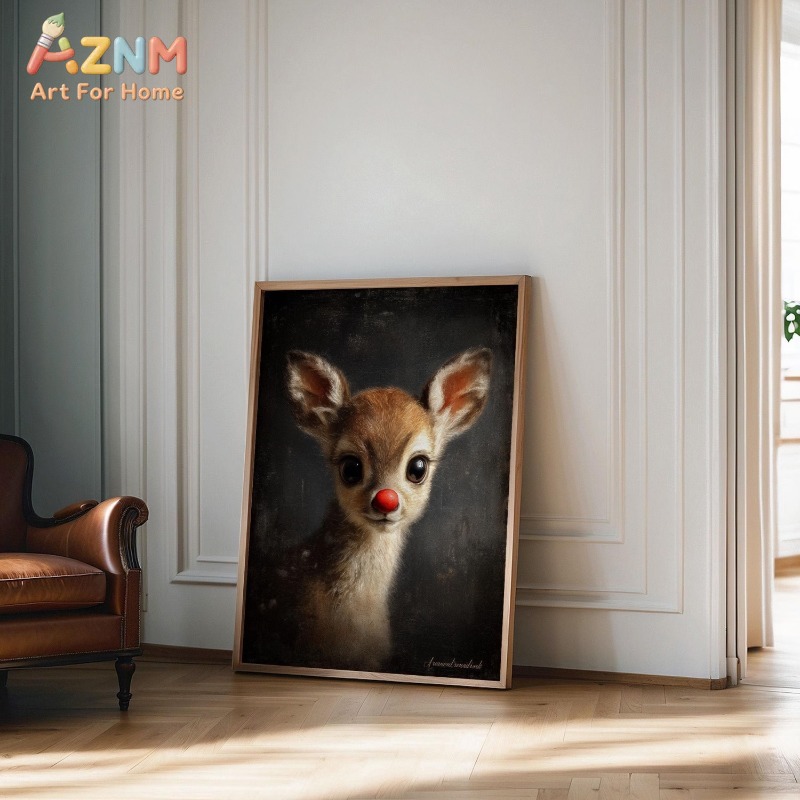 Unframed Canvas Wall Art Cute  - Baby Nursery Vintage Decor ulasan dan harga