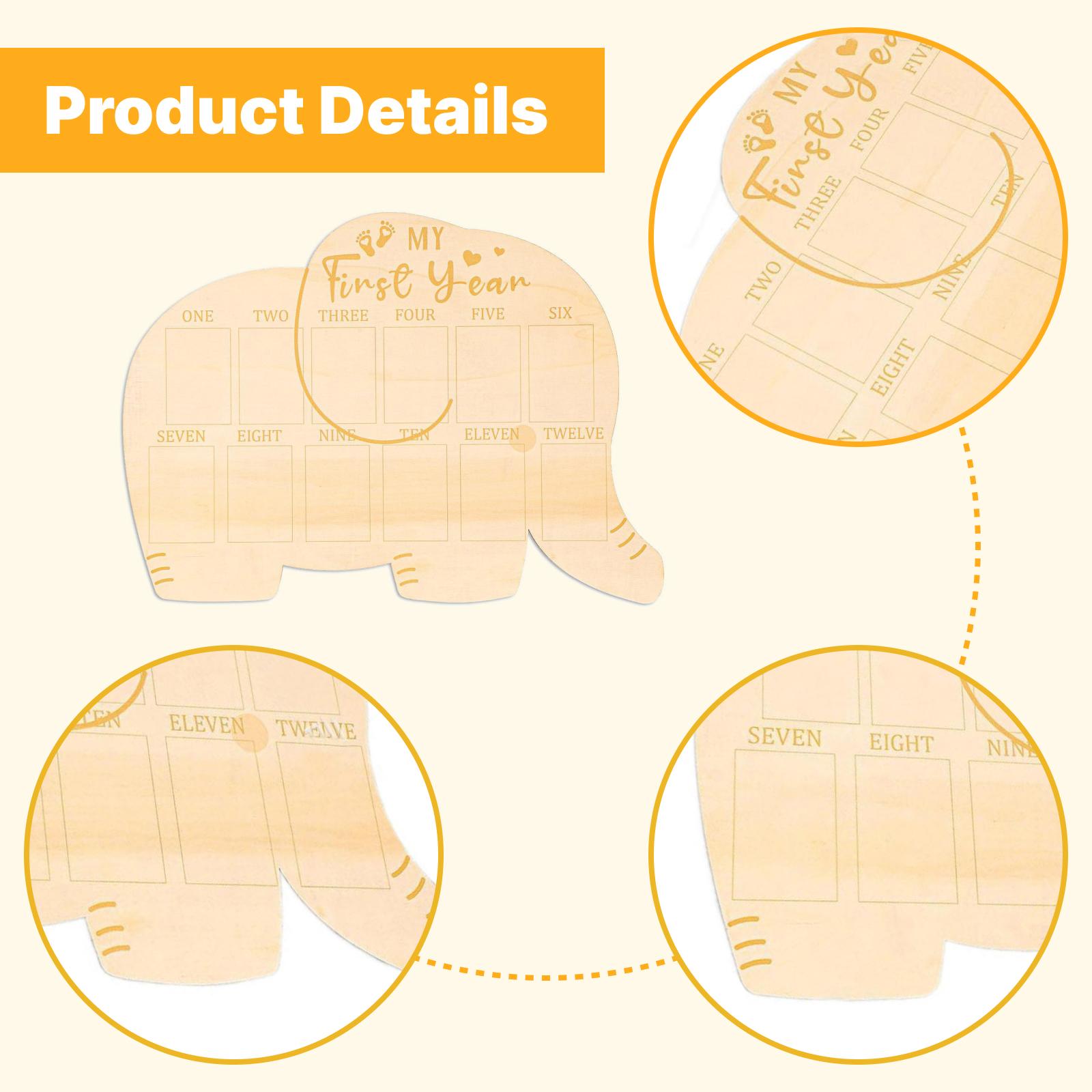 Baby Photo Board Wood Frame Tw - Baby Nursery Frames ulasan dan harga