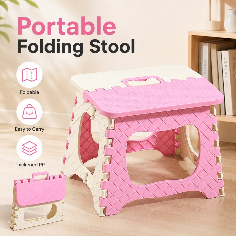 Portable Folding Stool Thicken - Baby Nursery Chair ulasan dan harga