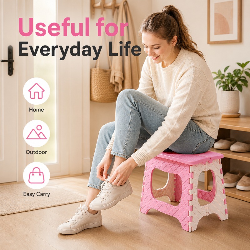 Portable Folding Stool Thicken - Baby Nursery Chair ulasan dan harga