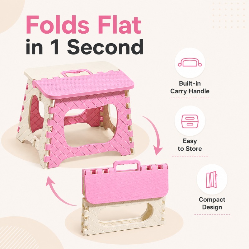 Portable Folding Stool Thicken - Baby Nursery Chair ulasan dan harga