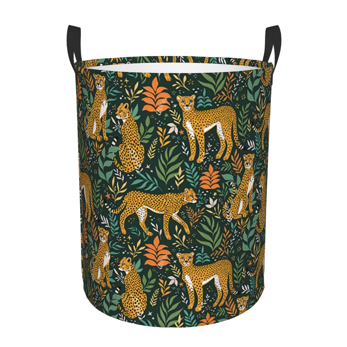 Jungle Cheetahs Pattern Laundr - Laundry Hamper Nursery ulasan dan harga
